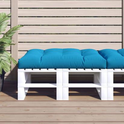 Pernă pentru paleți, albastru, 120x80x12 cm, material textil GartenMobel Dekor