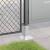 Baze stâlp pătrate 4 buc Argintiu 51x51 mm Oțel galvanizat GartenMobel Dekor