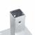 Baze stâlp pătrate 4 buc Argintiu 51x51 mm Oțel galvanizat GartenMobel Dekor