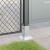 Baze stâlp pătrate 4 buc Argintiu 61x61 mm Oțel galvanizat GartenMobel Dekor