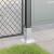 Baze stâlp pătrate 4 buc Argintiu 71x71 mm Oțel galvanizat GartenMobel Dekor