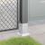 Baze stâlp pătrate 4 buc Argintiu 81x81 mm Oțel galvanizat GartenMobel Dekor