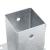 Baze stâlp pătrate 4 buc Argintiu 81x81 mm Oțel galvanizat GartenMobel Dekor