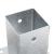 Baze stâlp pătrate 12 buc Argintiu 81x81 mm Oțel galvanizat GartenMobel Dekor