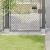 Baze stâlp pătrate 4 buc Argintiu 91x91 mm Oțel galvanizat GartenMobel Dekor