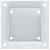 Baze stâlp pătrate 4 buc Argintiu 101x101 mm Oțel galvanizat GartenMobel Dekor