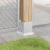 Baze stâlp pătrate 4 buc Argintiu 101x101 mm Oțel galvanizat GartenMobel Dekor