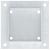 Baze stâlp pătrate 12 buc Argintiu 101x101 mm Oțel galvanizat GartenMobel Dekor
