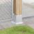Baze stâlp pătrate 12 buc Argintiu 101x101 mm Oțel galvanizat GartenMobel Dekor