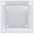 Baze stâlp pătrate 4 buc Argintiu 121x121 mm Oțel galvanizat GartenMobel Dekor