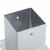 Baze stâlp pătrate 4 buc Argintiu 121x121 mm Oțel galvanizat GartenMobel Dekor