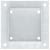 Baze stâlp pătrate 12 buc Argintiu 121x121 mm Oțel galvanizat GartenMobel Dekor