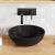 Lavoar negru lucios Ø28x10 cm ceramică GartenMobel Dekor