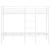 Pat supraetajat fără saltea alb 80x200 cm oțel GartenMobel Dekor