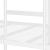Pat supraetajat fără saltea alb 80x200 cm oțel GartenMobel Dekor