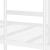 Pat supraetajat fără saltea alb 90x190 cm oțel GartenMobel Dekor