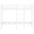 Pat supraetajat fără saltea alb 90x200 cm oțel GartenMobel Dekor