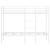 Pat supraetajat fără saltea alb 100x190 cm oțel GartenMobel Dekor