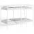 Pat supraetajat fără saltea alb 100x200 cm oțel GartenMobel Dekor