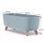 Jardiniera decorativa cu picioare, gri deschis, 58x24x23.5 cm, 18 L, Gracia GartenVIP DiyLine