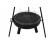 Gratar de gradina cu carbuni, grill rotund, trepied ajustabil, 64.5x64.5x150 cm, Chomik GartenVIP DiyLine