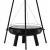 Gratar de gradina cu carbuni, grill rotund, trepied ajustabil, 64.5x64.5x150 cm, Chomik GartenVIP DiyLine