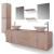 Set mobilier baie 11 piese cu chiuvete și robinete incluse, Bej GartenMobel Dekor