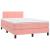 Pat box spring cu saltea, negru, 120x190 cm, catifea GartenMobel Dekor