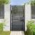 Poarta de gradina incuiata neagra 100x180 cm aluminiu GartenMobel Dekor