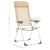 Scaune de camping pliante, 2 buc., crem, aluminiu GartenMobel Dekor