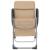 Scaune de camping pliante, 2 buc., crem, aluminiu GartenMobel Dekor