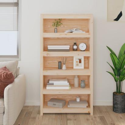Bibliotecă, 80x35x154 cm, lemn masiv de pin GartenMobel Dekor