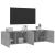Comodă TV de perete, 2 buc. gri beton, 80x30x41 cm GartenMobel Dekor