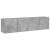 Comodă TV de perete, 2 buc. gri beton, 80x30x41 cm GartenMobel Dekor