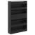 Pantofar, negru, 80x21x125,5 cm, lemn compozit GartenMobel Dekor