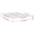 Cadru de pat, alb, 140x200 cm, lemn prelucrat GartenMobel Dekor