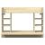 Birou montat pe perete stejar sonoma 105x48x75cm lemn prelucrat GartenMobel Dekor