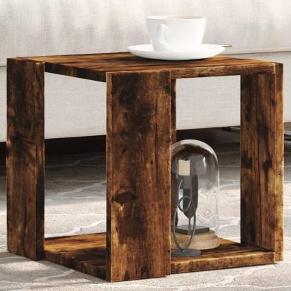 Măsuță de cafea, stejar fumuriu, 32x32x30 cm, lemn prelucrat GartenMobel Dekor