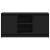 Dulap TV cu LED, negru, 100x34x50 cm, lemn prelucrat GartenMobel Dekor
