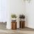 Suporturi de plante 2 buc lemn vechi 10x10x18 cm lemn prelucrat GartenMobel Dekor