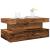 Măsuță de cafea cu lumini LED, lemn vechi, 90x50x40 cm GartenMobel Dekor