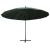 Umbrelă de soare suspendată, verde, 3 m, stâlp de aluminiu GartenMobel Dekor