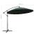 Umbrelă de soare suspendată, verde, 3 m, stâlp de aluminiu GartenMobel Dekor