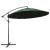 Umbrelă de soare suspendată, verde, 3 m, stâlp de aluminiu GartenMobel Dekor