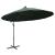 Umbrelă de soare suspendată, verde, 3 m, stâlp de aluminiu GartenMobel Dekor