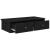 Raft de perete cu sertare negru 60x25x15 cm lemn prelucrat GartenMobel Dekor