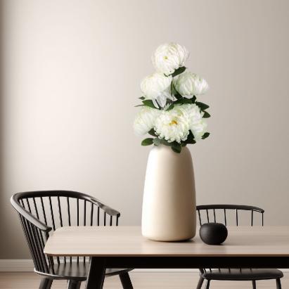 Plantă artificială decorativă - Crizantemă albă - 12 x 58 cm Best CarHome