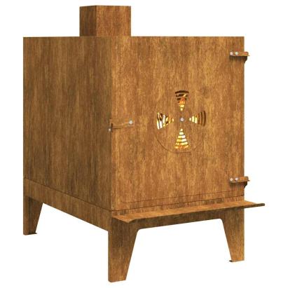 Sobă de camping 35x50x60 cm Oțel Corten GartenMobel Dekor
