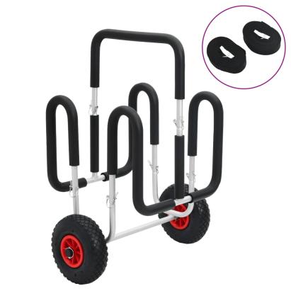 Cărucior de SUP pentru 2 plăci de surf, 90 kg, aluminiu GartenMobel Dekor