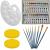 Set pictura si desen, trusa lemn 3 in 1, 45 piese, 34x26x6.5 cm, Maaleo GartenVIP DiyLine